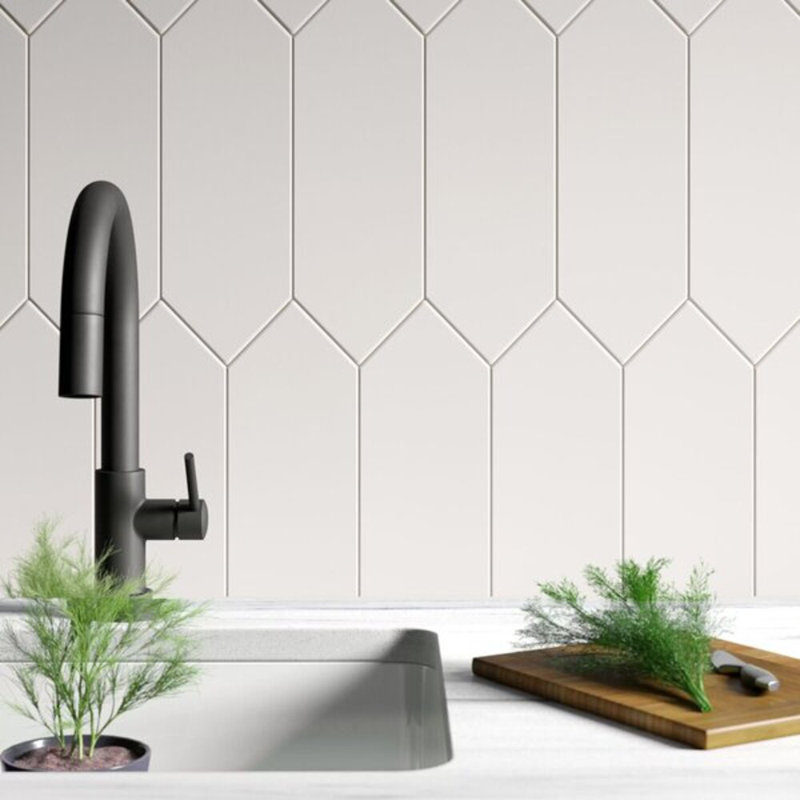 Aliante 4X12 Porcelain Tile, Light Gray