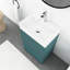 Meuble-lavabo rayé 20 po avec lavabo en céramique 20 po-1742522259