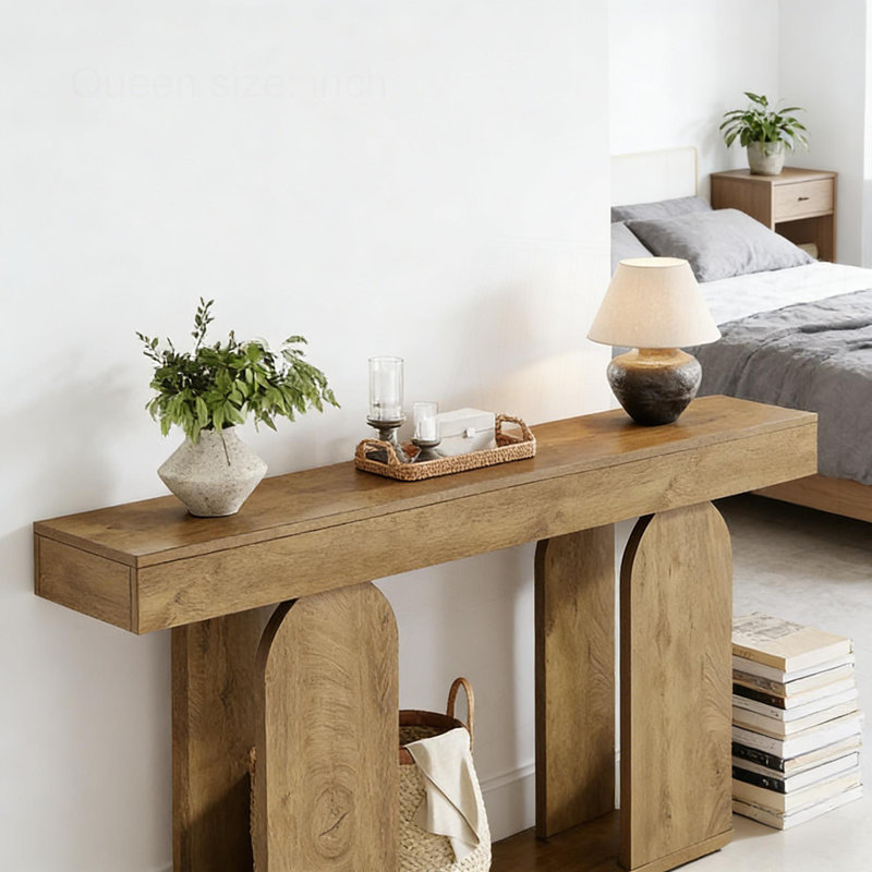 Stylish Sofa Table, Light Brown