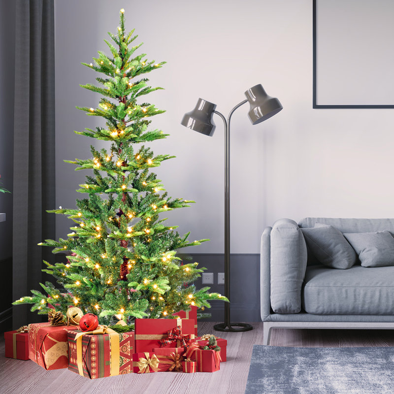 Arbre de Noël 4 pi avec 100 lumières DEL blanc chaud, 4'