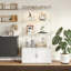 Armoire de rangement polyvalente à deux portes et quatre portes avec lumières télécommandées-516480273