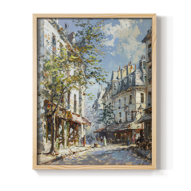LANDSCAPES Series CECXLV, reproduction d'art encadrée - bois massif, H 15 po x l 12 po, Naturel
