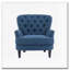 Upholstered Lounge Chair with Nailhead Trim