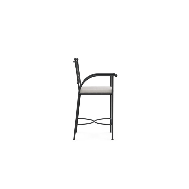 Athens Counter Stool + Linen Cushion, 28.13"