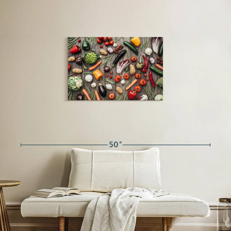 Yarlin Organic Vegetables, 20" H x 30" W