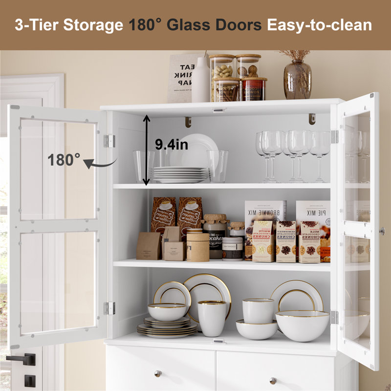 Dillion 71"H Office Storage Cabinet, 5 Shelf, 3 Drawer Filing Storage Cabinet