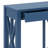 60'' Acacia Veneer Console Table With 4 Drawers, X-Design Entryway Table With Open Bottom Storage, Solid Acacia Legs-934939712