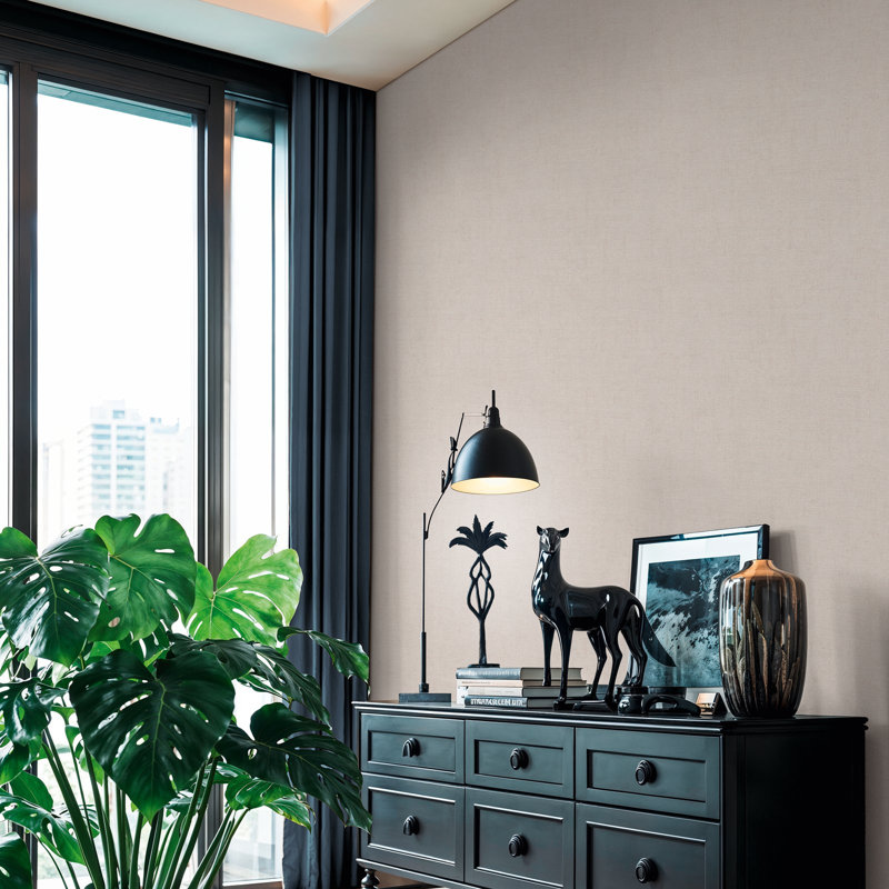 Havana 2 Collection Mottled Plain Wallpaper Roll, Grey