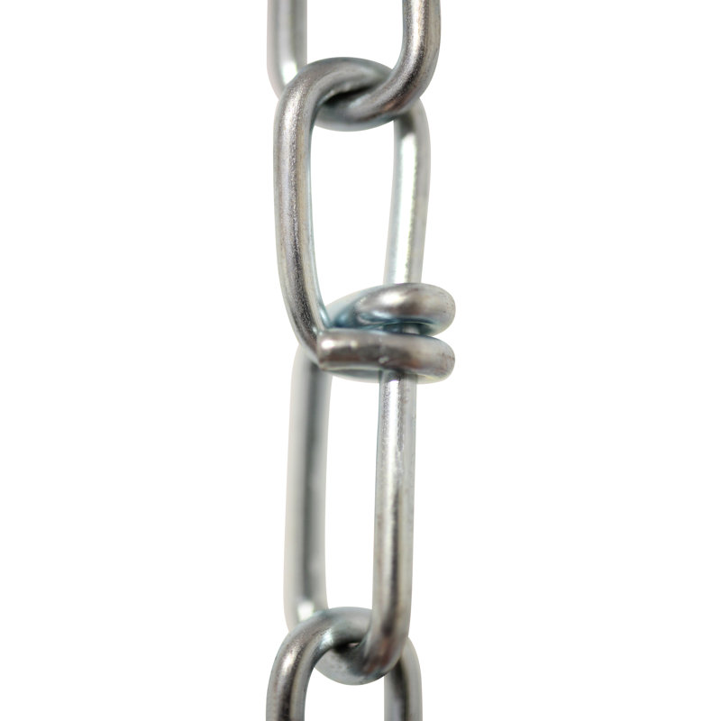 Chaîne ou boucle de luminaire à double boucle (3 pieds), Zinc