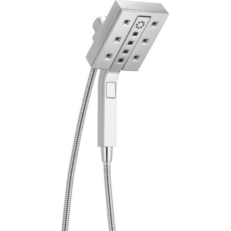 1.75 GPM Multi Function Dual Shower Head with H2Okinetic Technology, Lumicoat Chrome