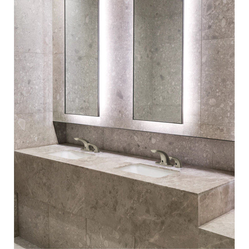 M-POWER bathroom faucet with sensor in Brushed Nickel, Brushed Nickel