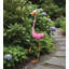 Piquet de jardin en métal Goofy Bird avec une finition multicolore résistante aux intempéries-327708363