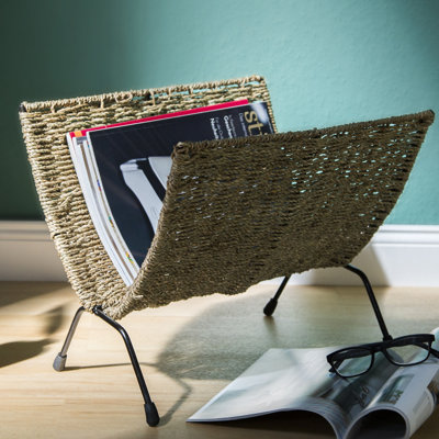 Montego Metal Free Standing Magazine Rack