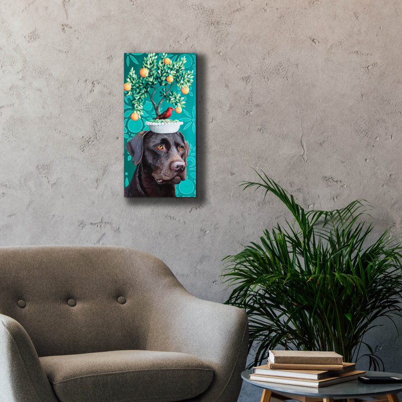 «Chocolate Boi» par Heather Gauthier, art mural sur toile, 12 po x 24 po