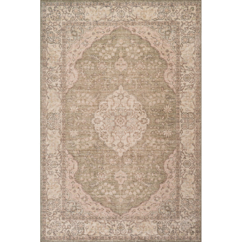 Tapis en laine tissé à la main Mavirae, Rectangle 8 pi 6 po x 11 pi 6 po