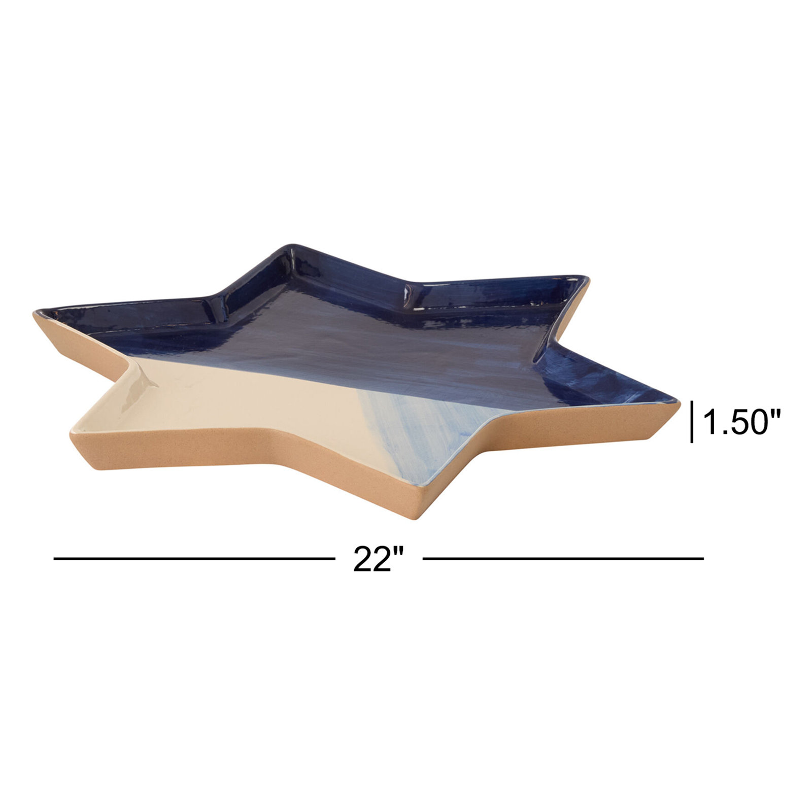 Magen Platter, 1.50" H x 22" W x 22" D