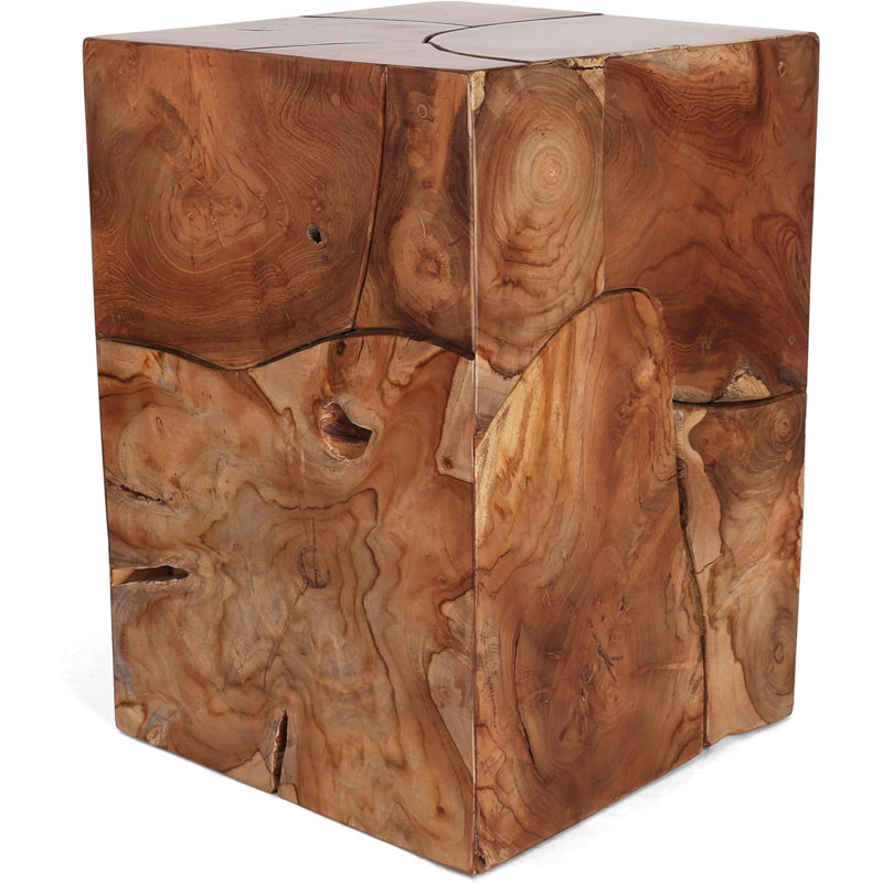 Teak Root Square Stool - Large