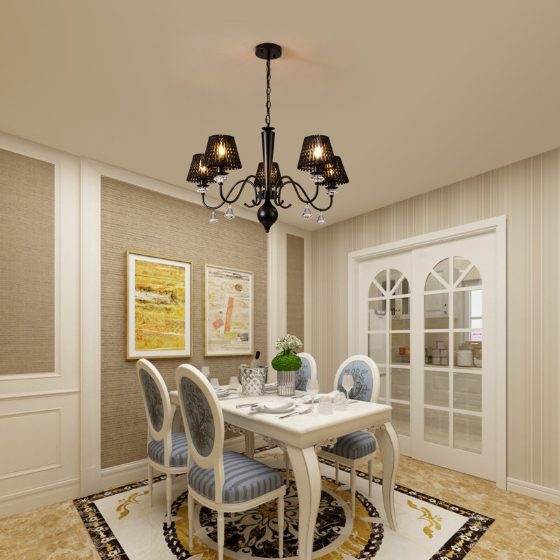 5 - Light Dimmable Classic / Traditional Crystal Chandelier