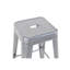 Tabouret à hauteur de comptoir 30 po, ensemble de 4 tabourets de bar en métal sans dossier, non empilable, amovible et facile à assembler, permettant d'économiser de l'espace pour un îlot de cuisine / bar / café / salle à manger (argent)-132287070-132287076