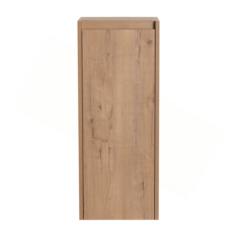 12" Bathroom Side Cabinet,Soft Close Doors,Float Mounting Design,