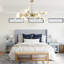 Kahmiyah 39.37" 24-Light Dimmable Sputnik Modern Linear Chandelier, Gold Sputnik Pendant Light-450392611