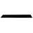 24" x 4" Polished Porcelain Bullnose Tile Trim in Absolute Black