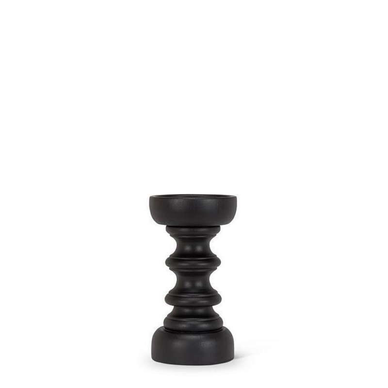 Pilier de table, Noir, H 7,5 po x l 4 po x P 4 po