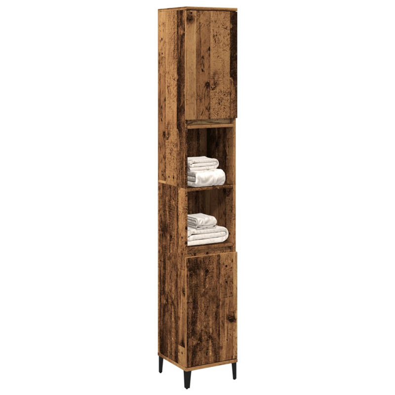 Wapello Bathroom Storage, Old Wood