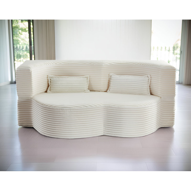 Canapé-lit Boneless Convertible Floor, Beige