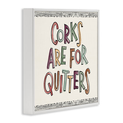 Corks For Quitters Framed Giclee Art by Anne Tavoletti