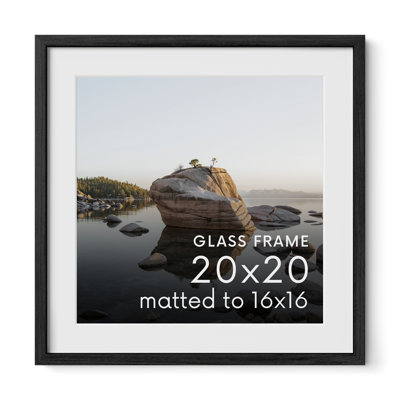 Solid Wood Picture Frame with Glass
