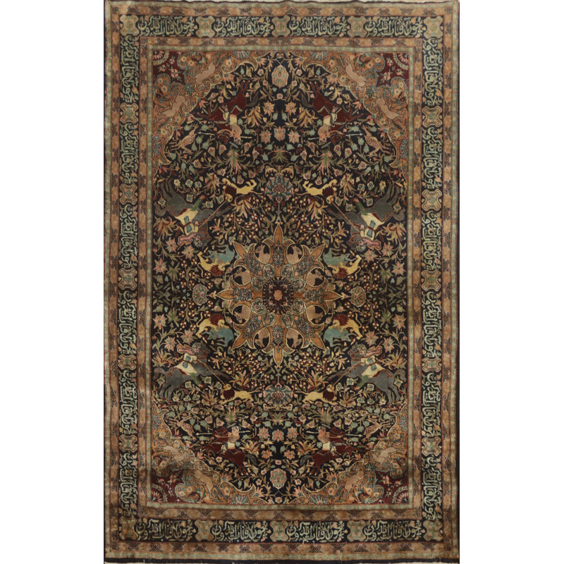 Tapis à motif de teinture pour la chasse 5 x 7