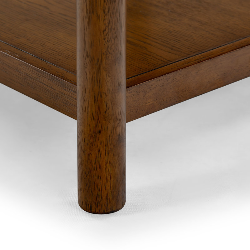 Jaylessa Wood 1 Drawer End Table, Medium Oak