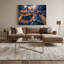 Art mural sur toile avec villes grises, Zagre-612961536