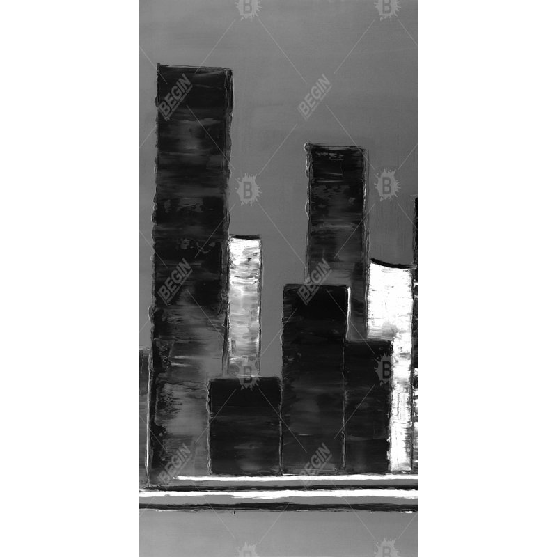 Abstrait noir et blanc bâtiments