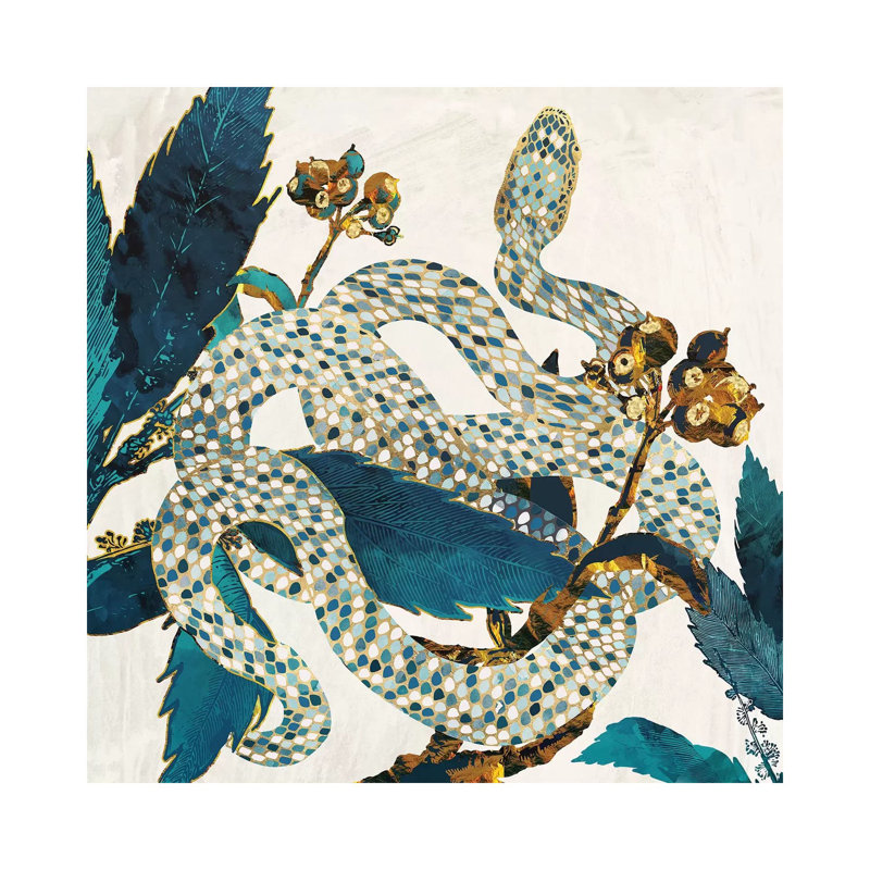 Summer Garden - impression d'art graphique, No Matte, Toile tendue, H 12 po x l 12 po x P 0,75 po