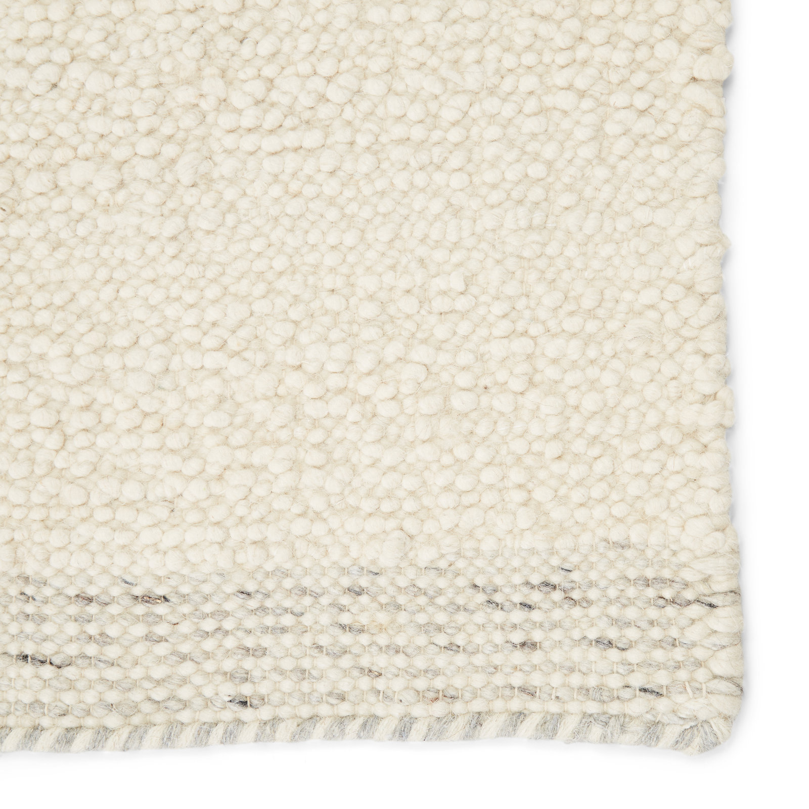 Ada Cream Hand-Woven Wool Rug, Runner 3' x 12'