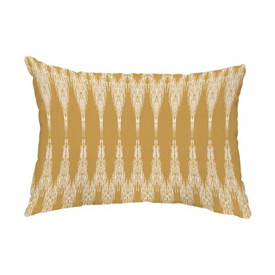 E By Design Outdoor Rectangular Pillow Cover & Insert In Yellow