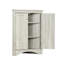 Armoire de rangement triangulaire avec tablettes réglables en chêne - Solution polyvalente pour salle de bain-117049501