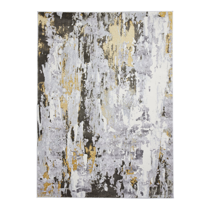 Miraleste area rug Machine Woven Rectangle Grey, Rectangle 160 x 220cm
