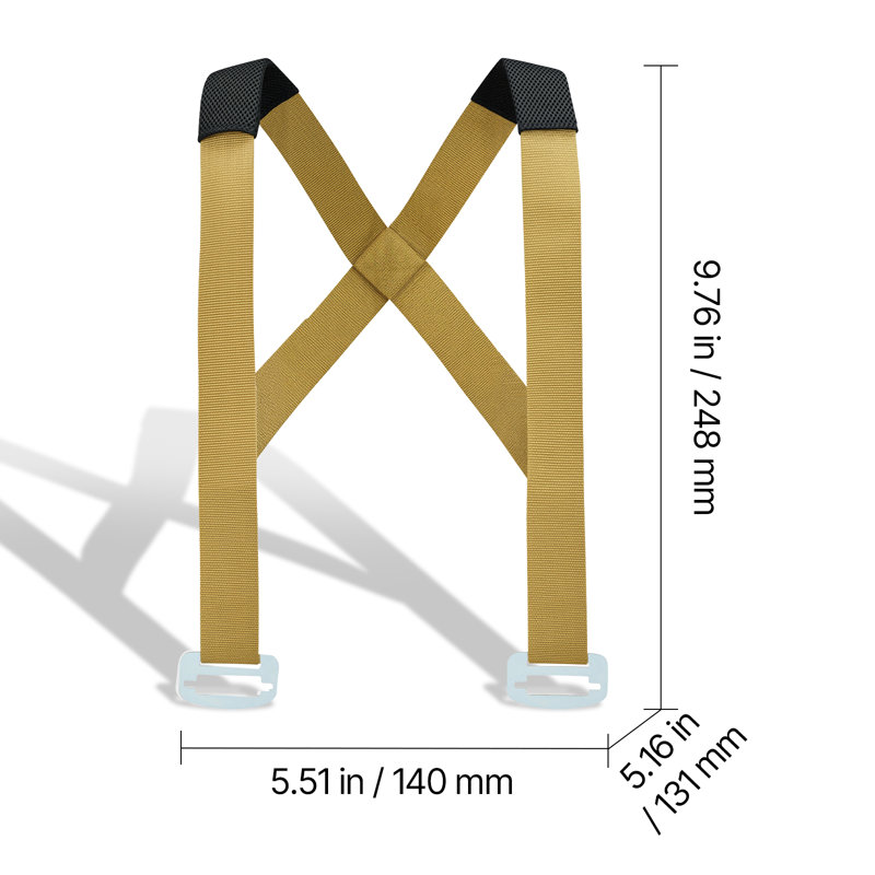Sangles mobiles, système de levage et de déplacement pour 2 personnes avec 2 sangles de harnais, 2 sangles porteuses et 1 sangle portative, sangles d'épaule de levage réglables