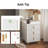 Bedside Table with 3 Drawers Sofa Table, Narrow Nightstand with Metal Legs, White