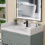 42 po x l 4 po à surface solide et dosseret rectangulaire blanc poli avec dosseret pour lavabo, rebord de fenêtre et transition de porte