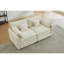 Chenille blanche 2, style moderne en forme de L, pour salon, chambre à coucher, chenille et confortable