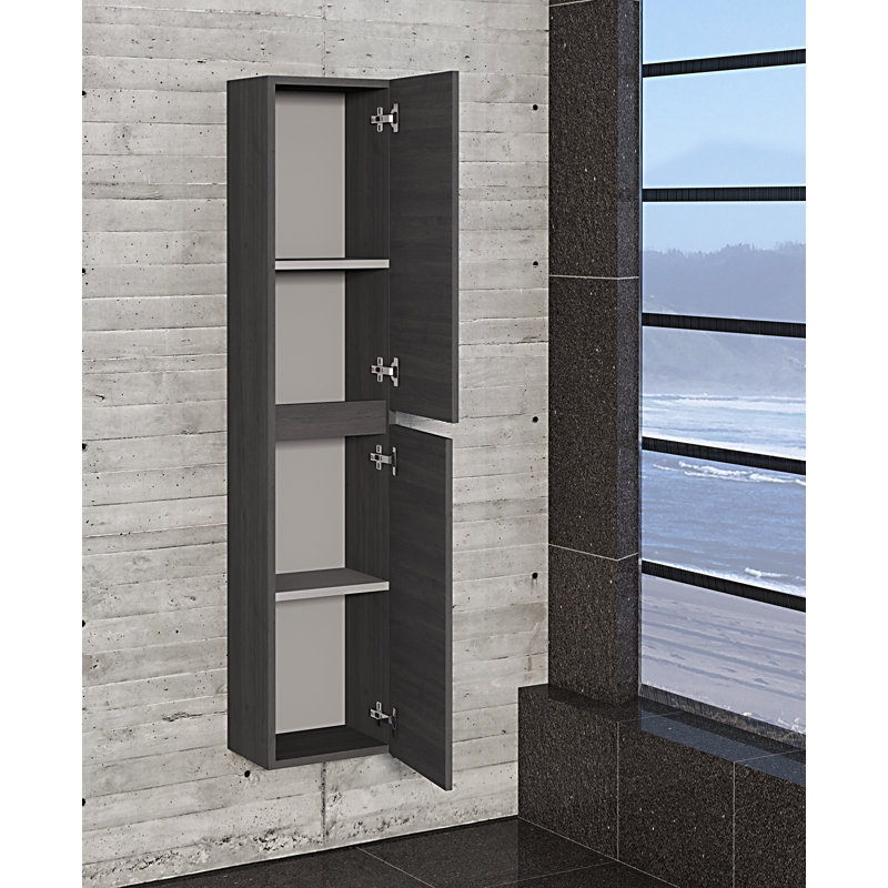 Samantha Linen Cabinet, Grey Ash