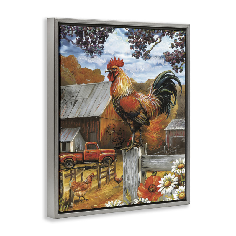 Cadre flottant Autumnal, Cadre flottant gris lustré, H 31 po x l 25 po