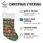 Chaussette de Noël rouge Pékinois