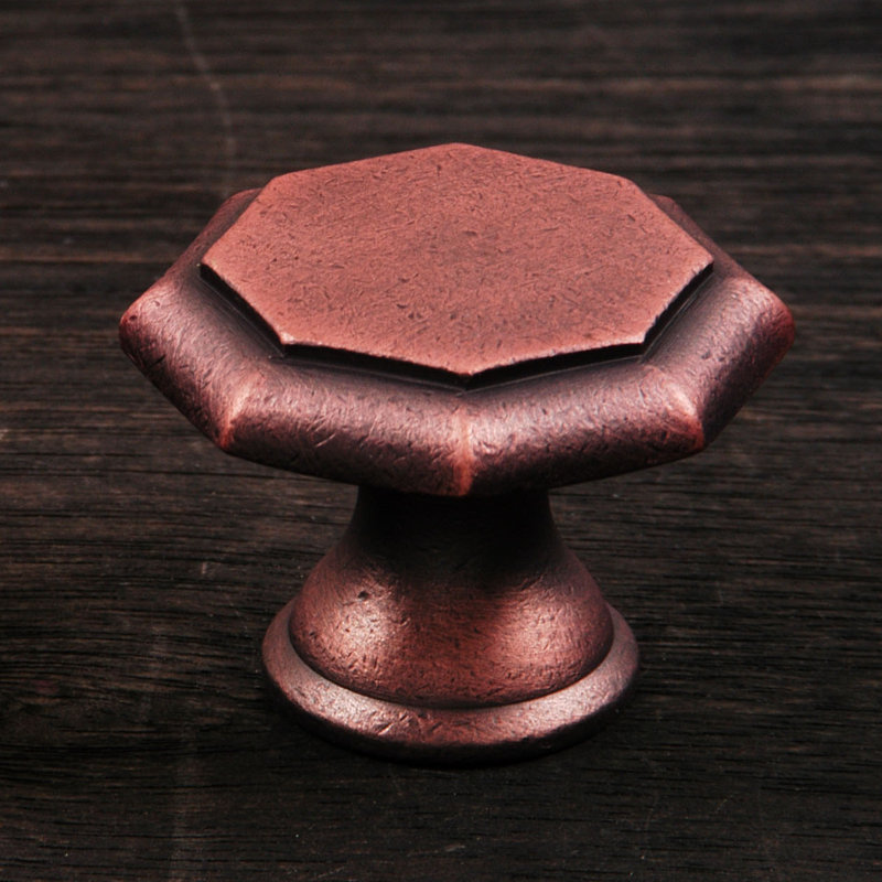 CK Series Geometric Knob, Distressed Copper