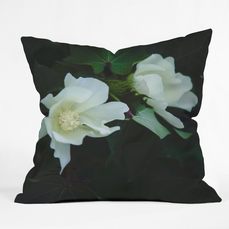 Coussin décoratif en fleur de coton catherine mcdonald, 18 po x 18 po