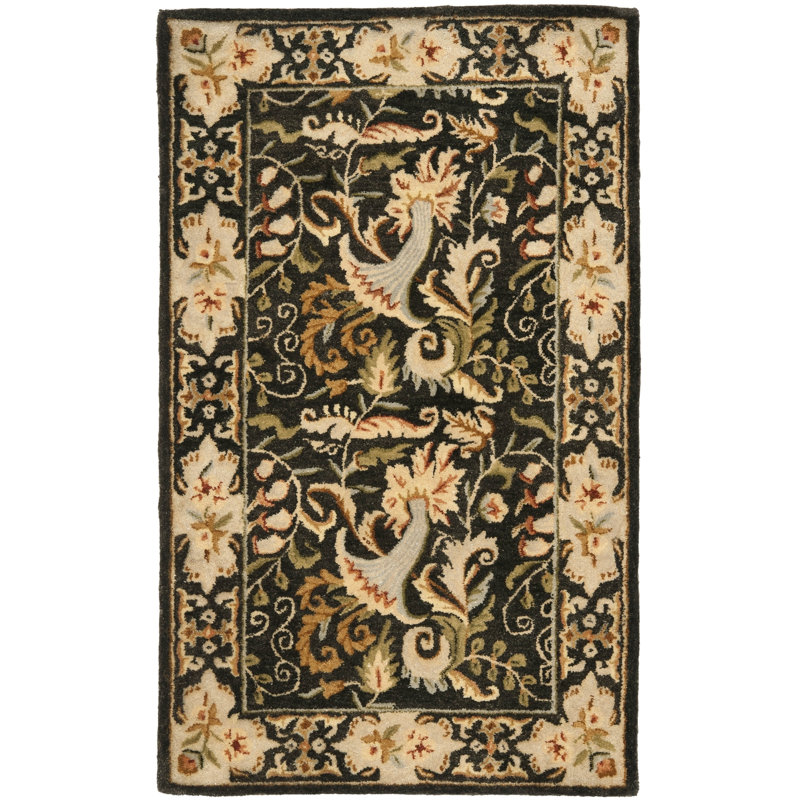 Molter Bergama Hand Tufted Wool Oriental Rug, Rectangle 2' x 3'